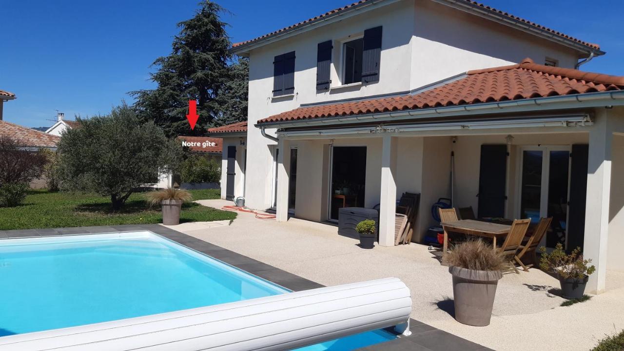 Gite Bambou Avec Piscine Saint-Andeol-le-Chateau 外观 照片